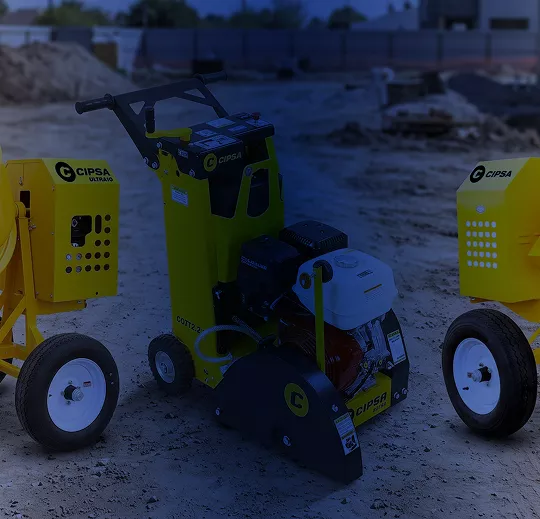 Revolvedoras de concreto portátiles Cipsa con motor a gasolina para obra