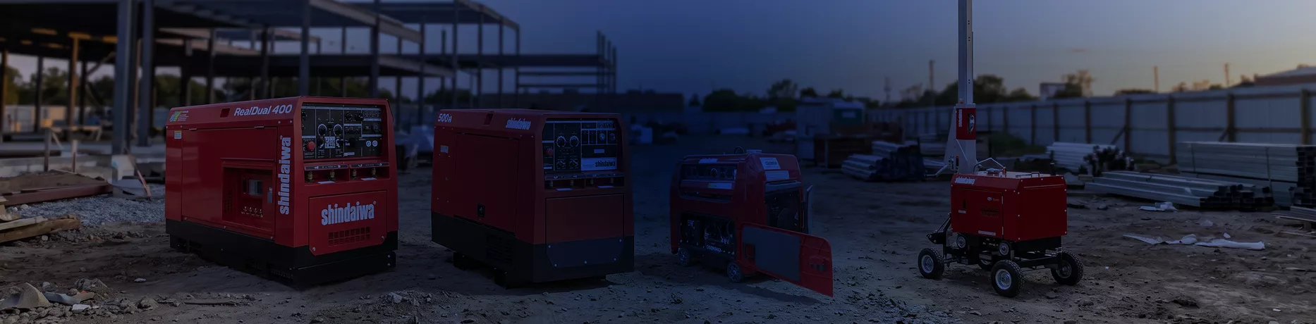 Plantas de soldar a diésel y soldadoras portátiles Shindaiwa para construcción