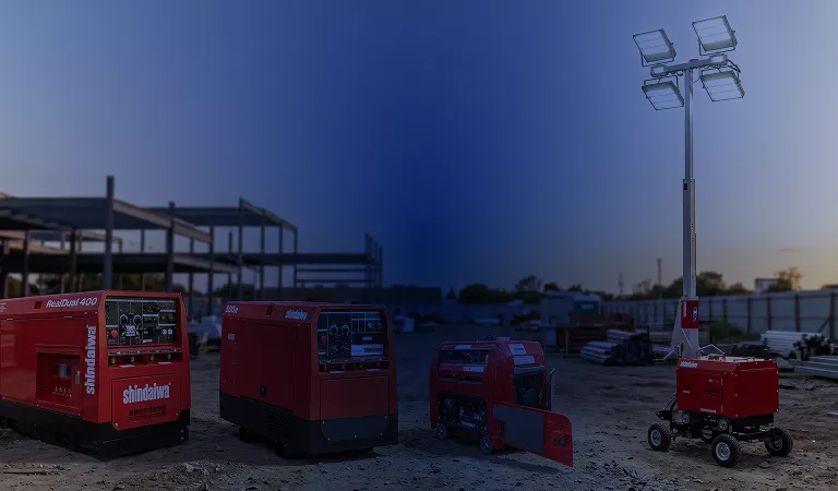 Plantas de soldar a diésel y soldadoras portátiles Shindaiwa para construcción