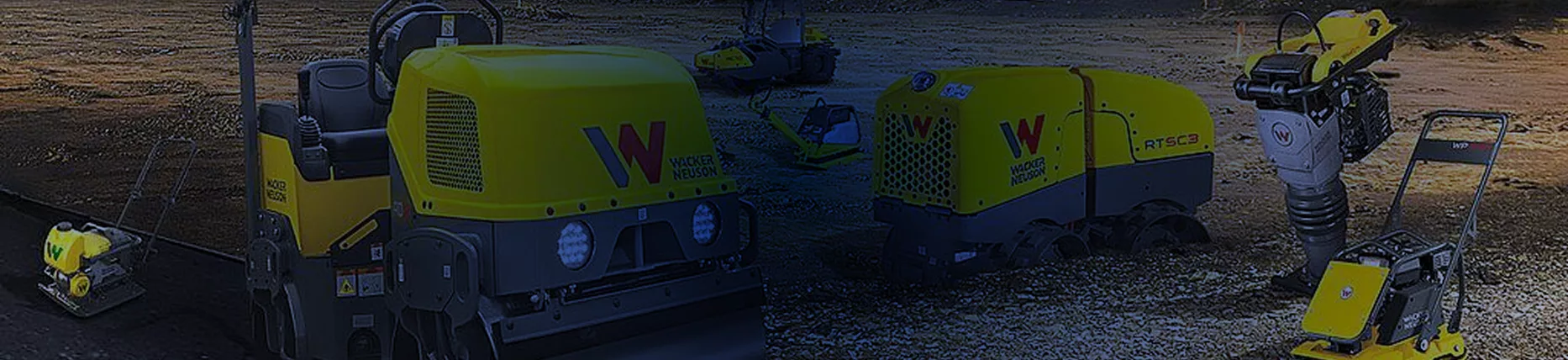 Rodillos compactadores, bailarinas y placas vibratorias Wacker Neuson para compactación de suelos